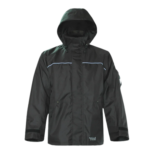 Veste 3 en 1 Viking Professional® Thor 300D Trilobal Rip-Stop, noir, polyester, XXL