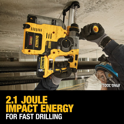 DEWALT 20V MAX* XR Brushless Cordless 1 In. SDS PLUS L-Shape Rotary Hammer (Tool Only)