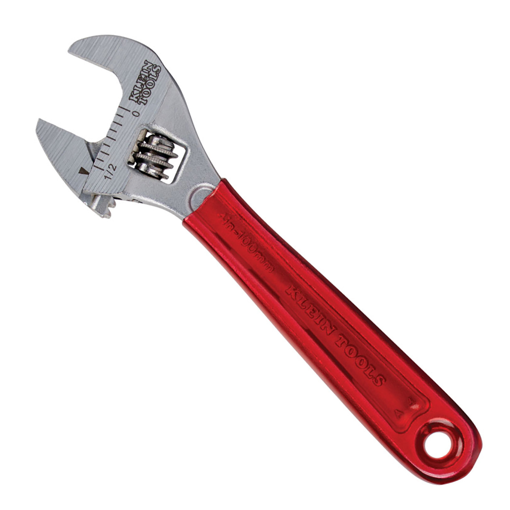 Adjustable Wrench Plastic Dipped 4-Inch