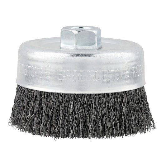 4 In Carbon Steel Crimped Wire Cup Brush