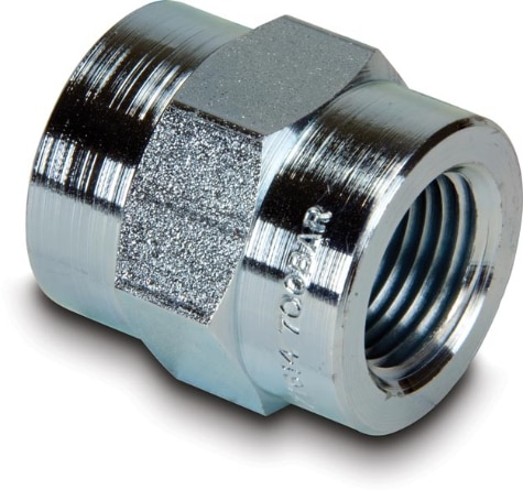 FZ1614 High Pressure Fitting Coupling 10,000 Psi Maximum Operating Pressure Connection From 3/8" NPTF Female To 3/8" NPTF Female