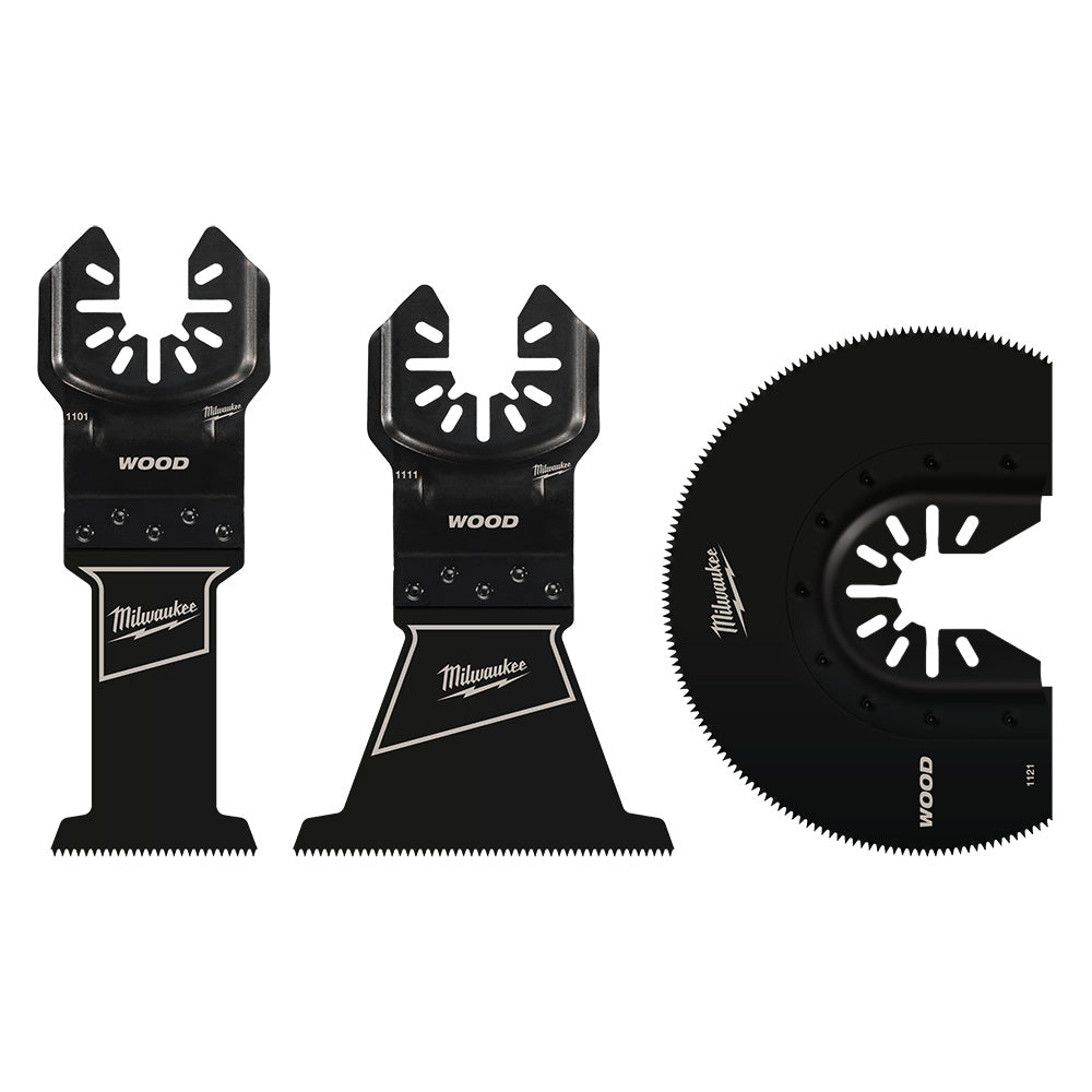 Open-lok™ Hcs Wood Multi-tool Blade Variety Pack 3pc