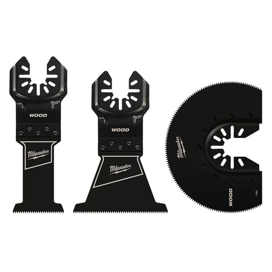 Open-lok™ Hcs Wood Multi-tool Blade Variety Pack 3pc