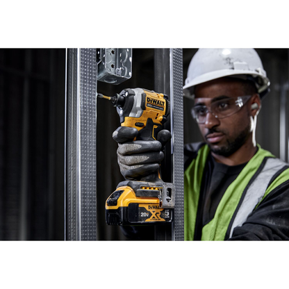 DEWALT 20V MAX* ATOMIC Cordless Brushless 1/4 in Impact Driver Drill Kit (1) Lithium Ion Battery with Charger