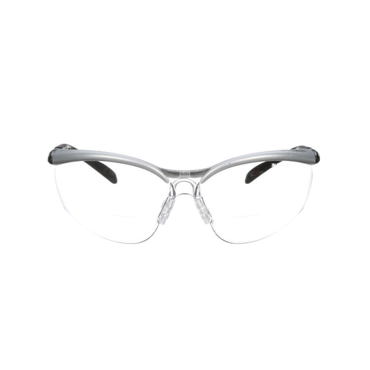 Lunettes de protection 3M™ BX Reader, 11374-00000-20, verres transparents, monture argentée, dioptrie +1,5