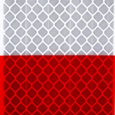 3M™ Diamond Grade™ Truck Conspicuity Markings, 983-32, kiss-cut (2 in x 18 in), red/white, 2 in x 50 yd