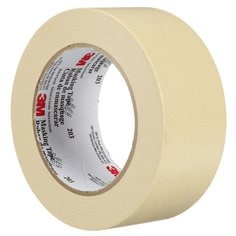 3M™ General Purpose Masking Tape, 203, beige, individually wrapped, 1.89 in x 60 yd (48 mm x 55 m)