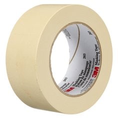 3M™ General Purpose Masking Tape, 203, beige, individually wrapped, 1.89 in x 60 yd (48 mm x 55 m)