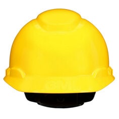 3M™ SecureFit™ Hard Hat H-702SFR-UV, Yellow, 4-Point Pressure Diffusion Ratchet Suspension, with UVicator