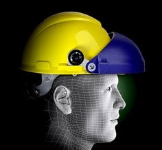 3M™ Cap Mount Hat Headgear, 82502-00000, blue, 10/cs