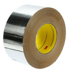 3M™ Venture Tape Aluminum Foil Tape, 1521CW, 1.4 mil, natural aluminum, 2.8 in x 100 yd. (72 mm x 91.44 m)