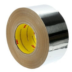 3M™ Venture Tape Aluminum Foil Tape, 1521CW, 1.4 mil, natural aluminum, 2.8 in x 100 yd. (72 mm x 91.44 m)
