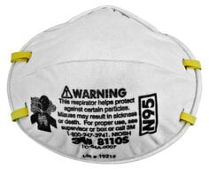 Respirateur contre les particules 3MMC, N95, 8110S, petit, 160/cs