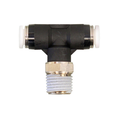 5/32 in. Push-to-Connect to 1/8 (M) NPT Reducing Tee Adapter, Topfit Model