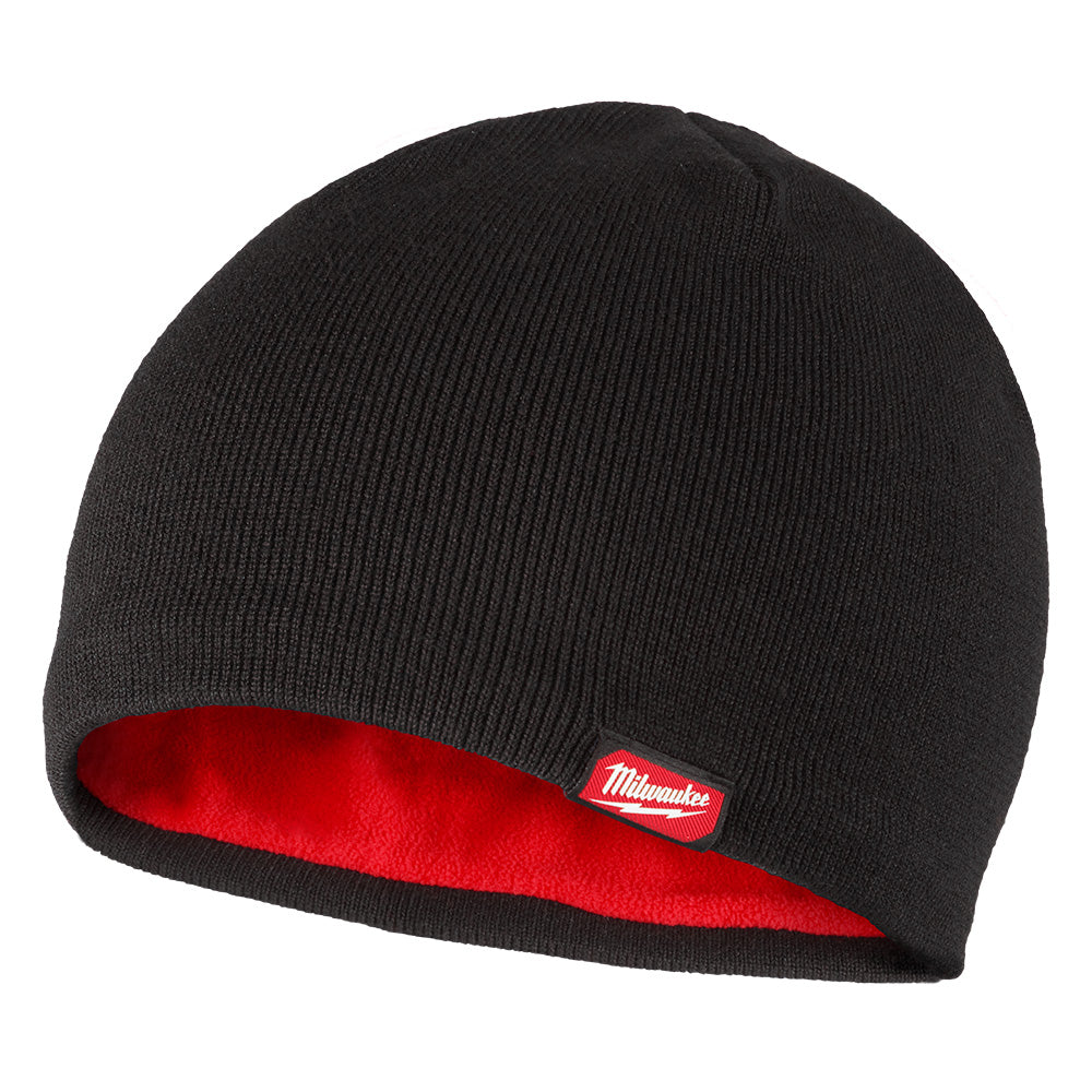 Fleece-lined Beanie - Black