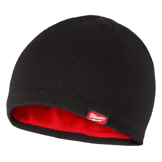 Fleece-lined Beanie - Black