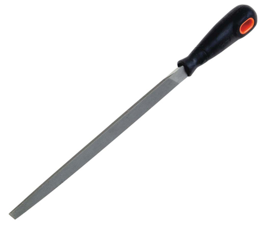 Lime carrée à coupe bâtarde de 8 pouces avec manche ergonomique