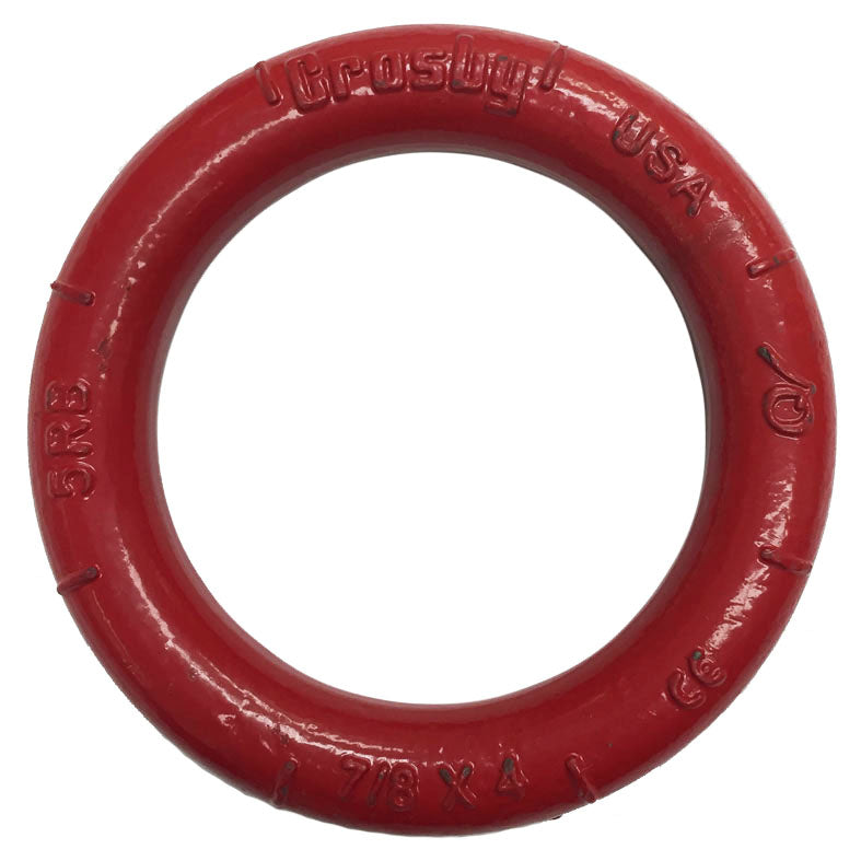 Crosby® S-643 Weldless Rings, Forged Carbon Steel, 7/8" x 4"