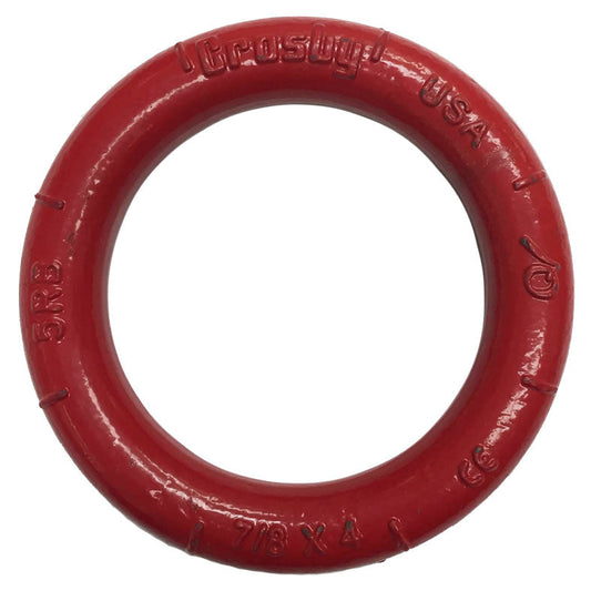 Crosby® S-643 Weldless Rings, Forged Carbon Steel, 7/8" x 4"