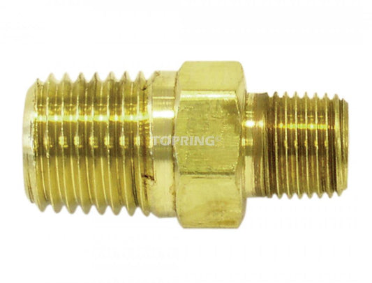 Brass Hexagonal Reducer 1/4 (M) to 1/8 (M) NPT