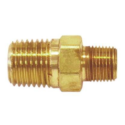 Réducteur hexagonal en laiton 1/2 (M) à 3/8 (M) NPT 