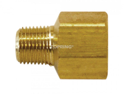 Adaptateur hexagonal en laiton 1/8 (M) à 1/4 (F) NPT 