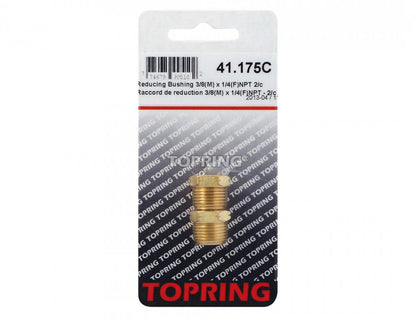 Brass Adapter 3/8 (M) to 1/4 (F) NPT