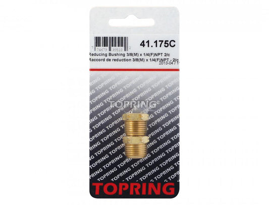 Brass Adapter 3/8 (M) to 1/4 (F) NPT