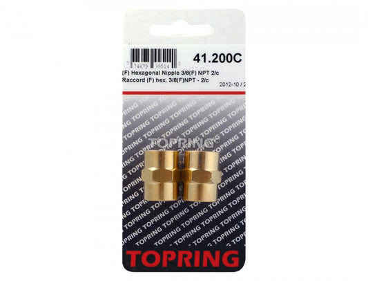 Brass Hexagonal Union 3/8 (F) NPT