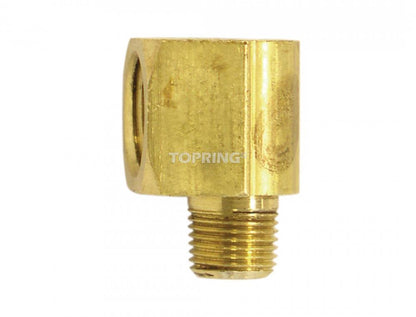 Adaptateur coudé en laiton 90° 1/4 (F) à 1/4 (M) NPT