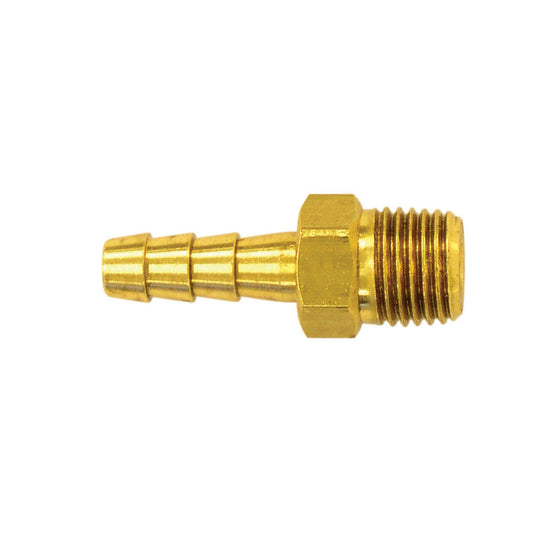 Brass Rotary Hose Barb Adapter 3/8 to 3/8 (M)
