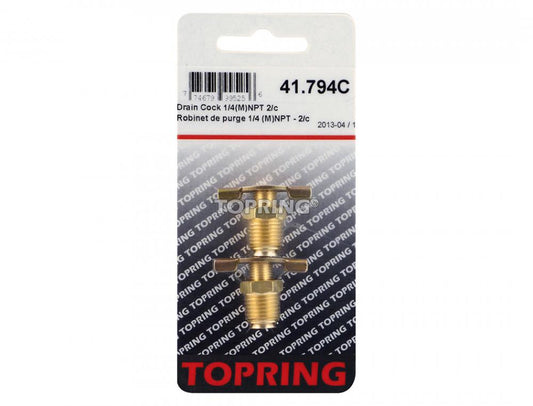 Brass Drain Cock 1/4 (M) NPT