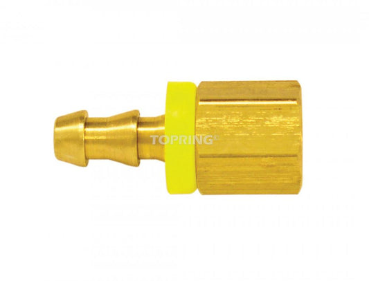 Brass Push-On Hose Barb Adapter 3/8 to 1/4 (F) NPT