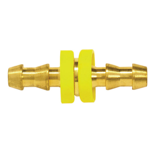 Brass Push-On Hose Barb Union 1/2