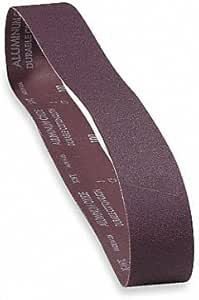 Coated Sanding Belt - 50 Grit, Aluminum Oxide Material, 24 in Belt Length, 3 in Belt Width