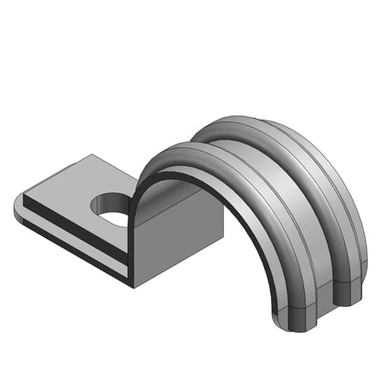 3/4" Pipe Strap Oval Hole Steel EMT