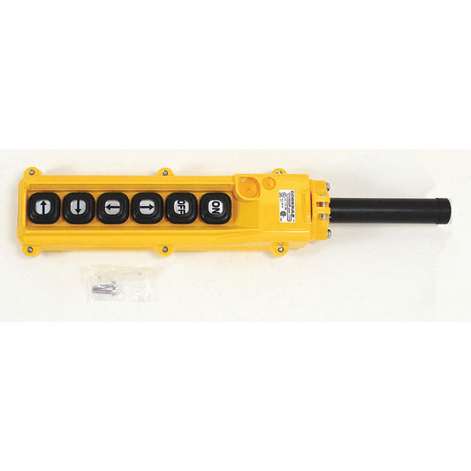 6 Push Button Controller, ESM, 3-Phase, Single/Single, For CB Series Manual Hoist