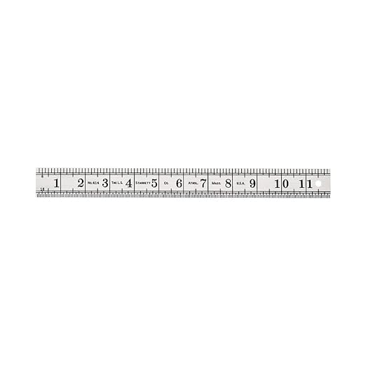 Starrett 414-1 English Pattern Steel General Utility Rule