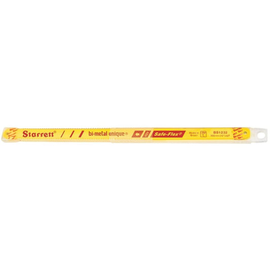 Starrett KBS1232-10 Bi-Metal Unique High-Speed Steel Safe-Flex Hacksaw Frame Blade