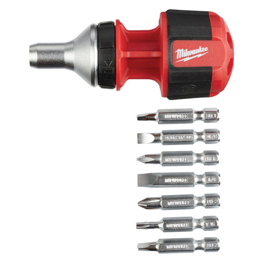 8-in-1 Compact Ratcheting Multi-bit Driver