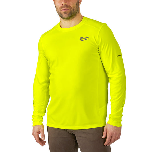 Workskin™ Lightweight Performance Shirt - Long Sleeve - hi Vis 2X