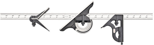 24" Combination Set With Square Center And Reversible Protractor Head And Blade
