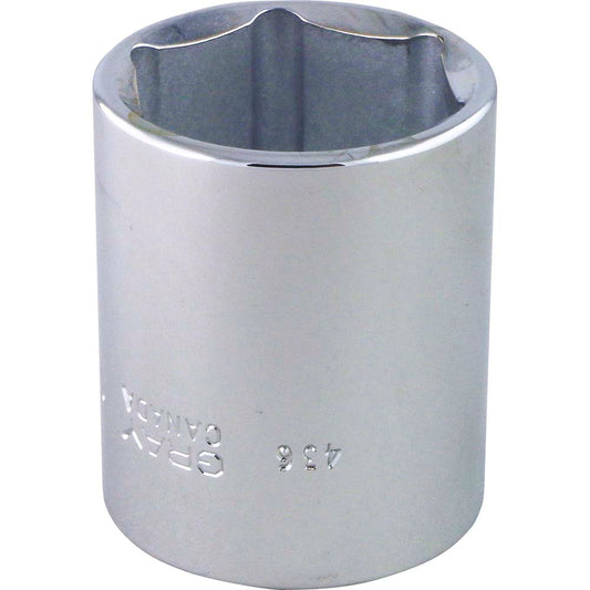 Douille chromée 1/2", 1-1/4", 6 pans