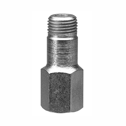 Adapter 1/8" NPTF(f) x 1/8" NPTF(m), 1-1/4"long