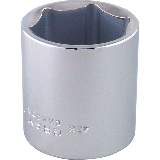 Douille chromée 1/2", 1-3/8", 6 pans