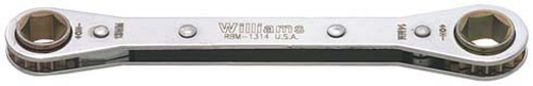 12 Point SAE Double Head Ratcheting Box Wrench 16 mm x 18 mm