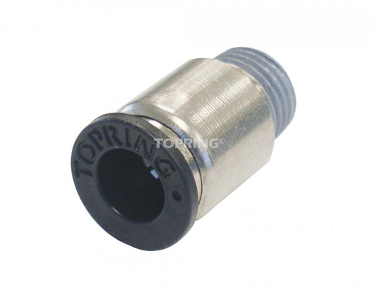 1/4 in. Push-to-Connect to 1/8 (M) NPT Adapter With Hexagonal Hole, PBT, Maxfit Model