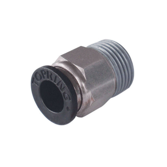 5/32 in. Push-to-Connect to 1/8 (M) NPT Adapter, PBT, Maxfit Model