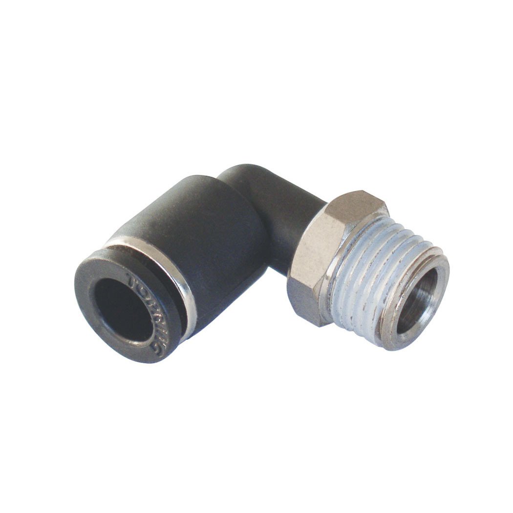 Adaptateur coudé 1/4 po. à 1/8 (M) NPT à raccordement rapide, modèle Maxfit