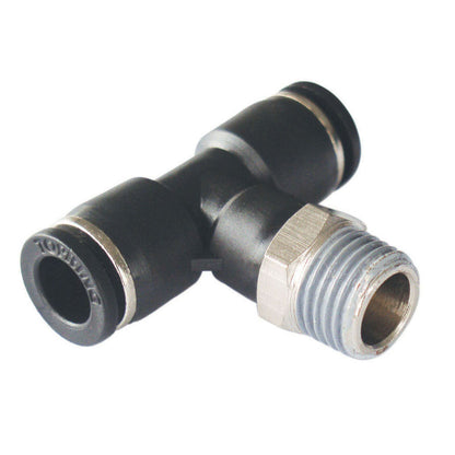 1/4 in. Push-to-Connect to 1/8 (M) NPT Tee Adapter, Maxfit Model